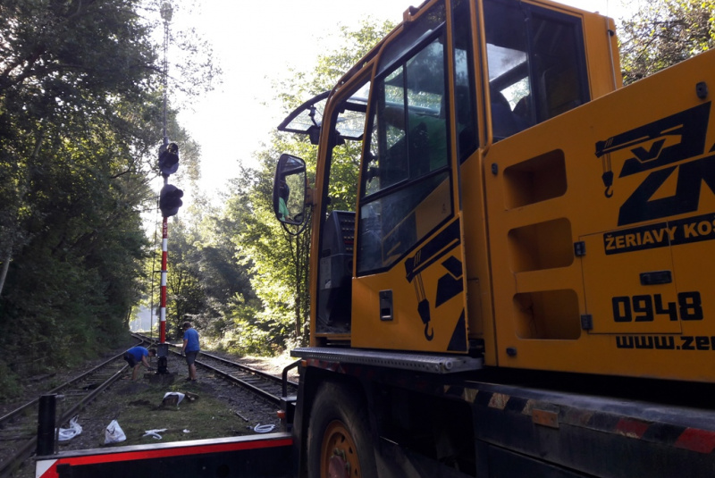 Odchodové návestidlá na Alpinke Odchodové návestidlá na Alpinke