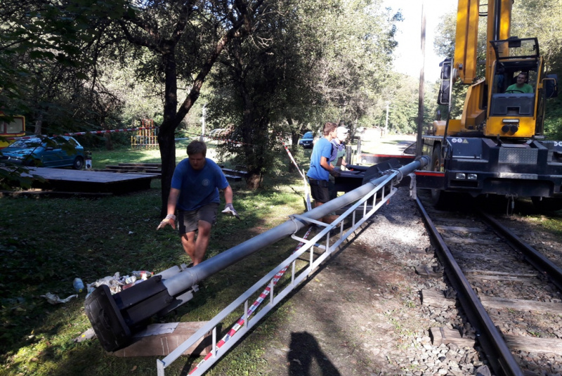 Odchodové návestidlá na Alpinke Odchodové návestidlá na Alpinke