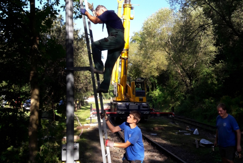 Odchodové návestidlá na Alpinke Odchodové návestidlá na Alpinke