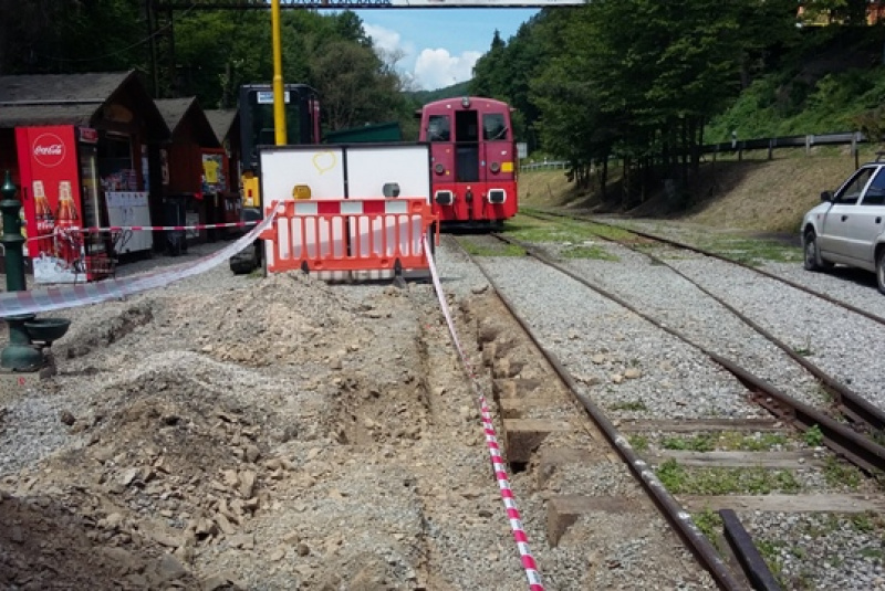 Výstavba nového nástupišťa Výstavba nového nástupišťa