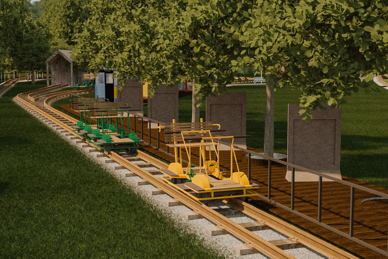  DREZINOVÝ OVÁL - vizualizácia