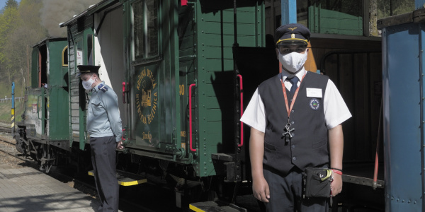 Otvorenie sezóny  - symbolický prázdny vlak počas korony 