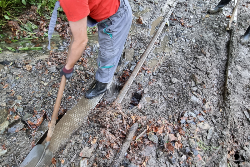 Zaplavená trať detskej železnice