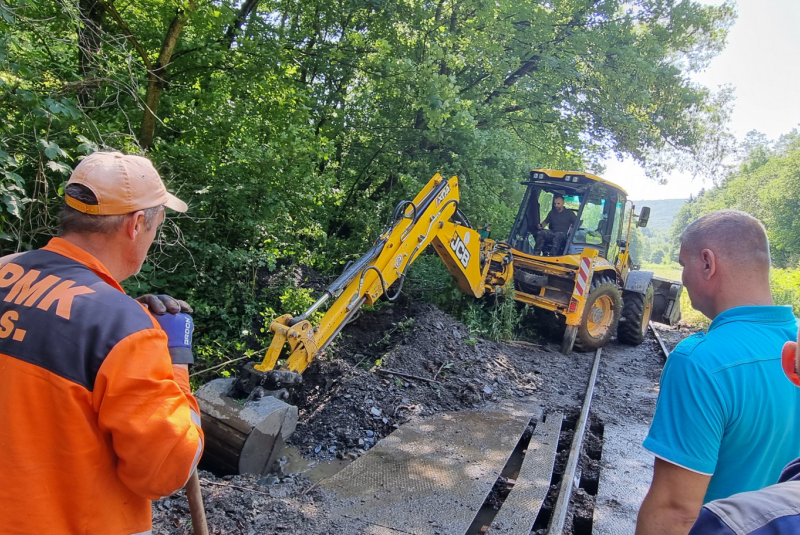 Zaplavená trať detskej železnice