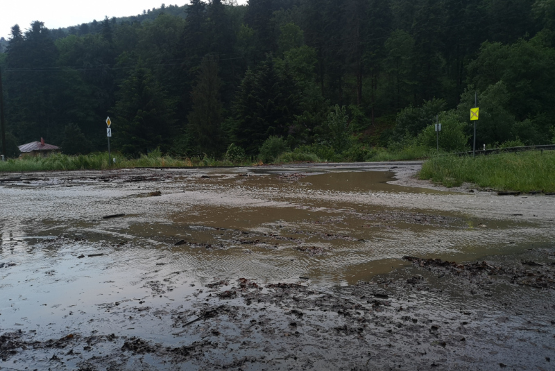 Zaplavená trať detskej železnice