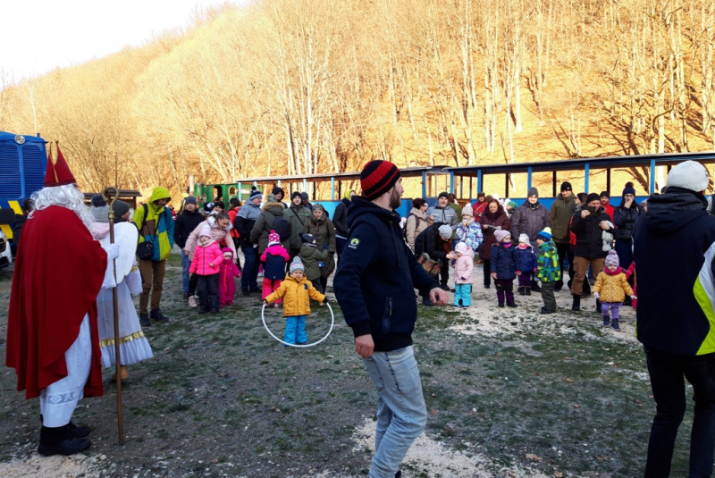  Mikulášska jazda na detskej železnici 