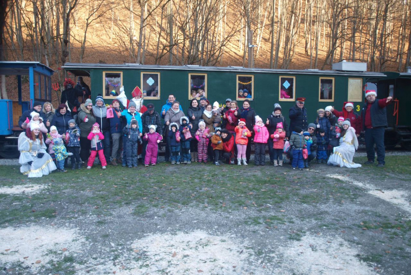  Mikulášska jazda na detskej železnici 