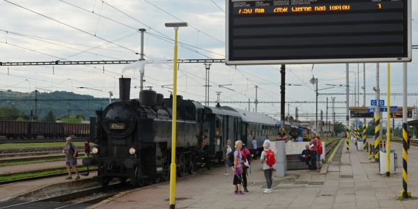 Parný vlak Košice - Hanušovce nad Topľou
