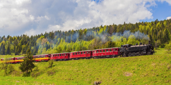 Parný vlak Košice - Dobšinská ľadová jaskyňa - Telgárt