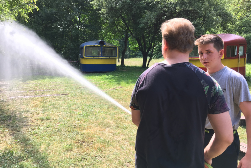  Hasiči na Detskej železnici