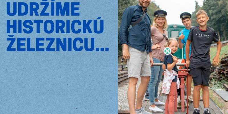 Venujte 2% alebo až 3% Detskej železnici Košice