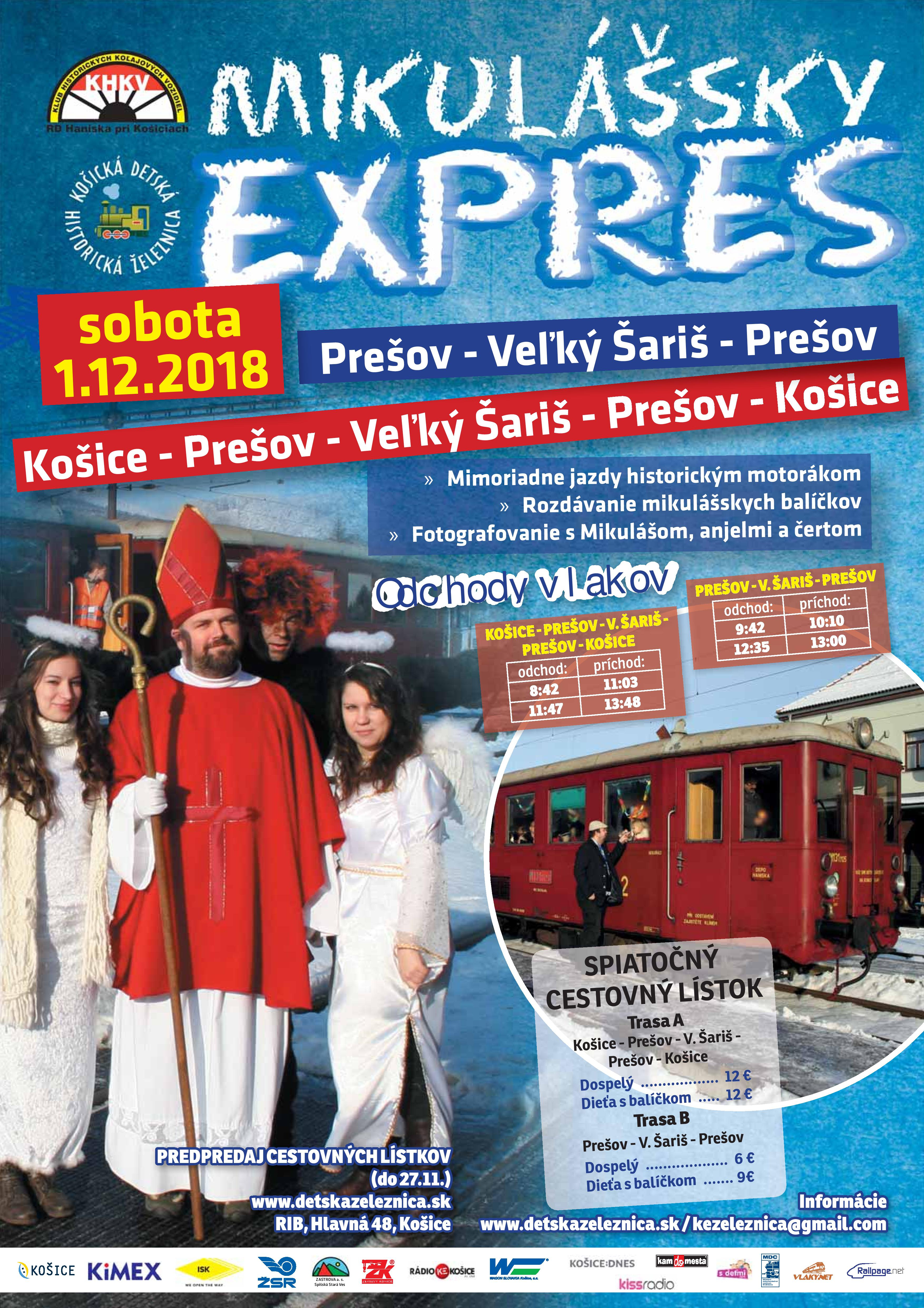 Mikulášsky expres Košice-Prešov-V.Šariš