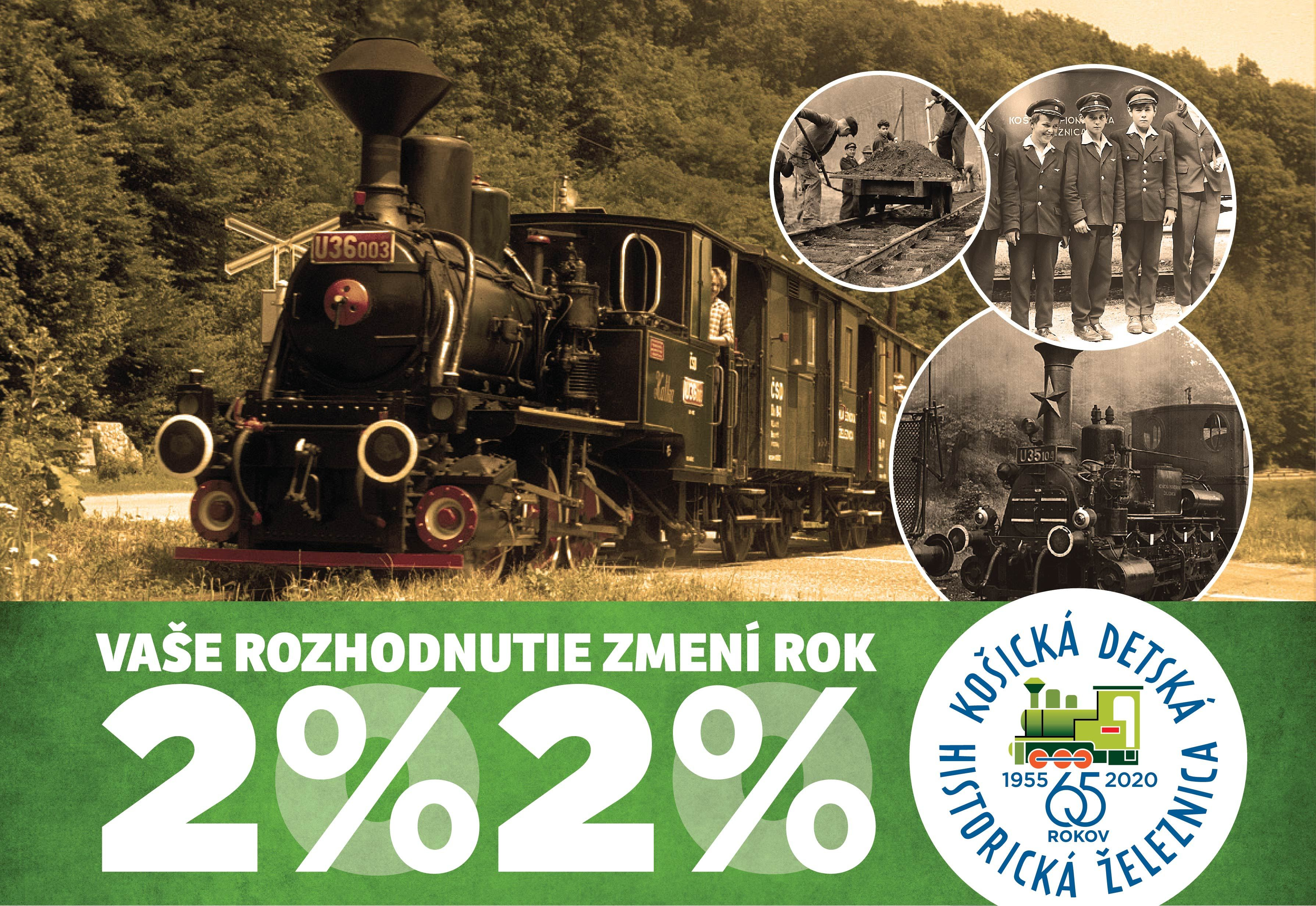 2% - 3% pre detskú železnicu