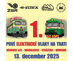 PRVÉ ELEKTRICKÉ VLAKY DO HUMENNÉHO