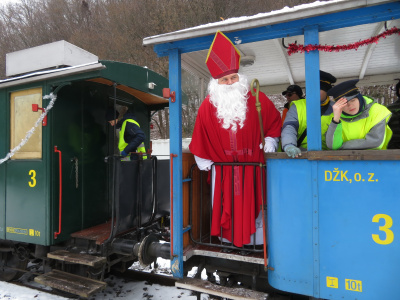 Mikulášske jazdy na detskej železnici
