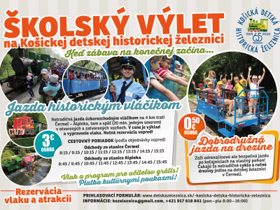 Školský výlet na detskej železnici!