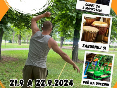 Slack line, bubny a maskot zo Steam Factory