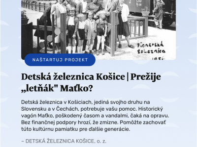 ZBIERKA Historické vozne ničí korózia aj vlhkosť, prispejte na ich záchranu.