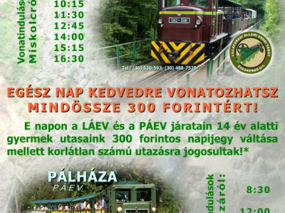 Úzkorozchodka v Miškolci pozýva na najbližšie akcie